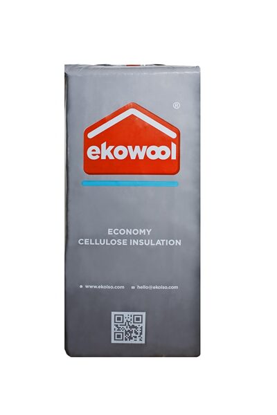 Ekowool Economy ekovate (Celulozes vate) + Iestrāde objektā 1m3