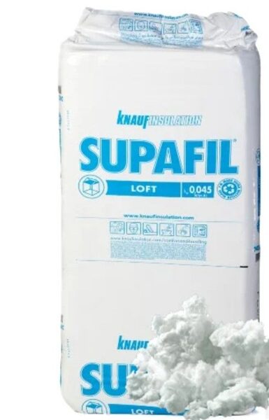 Knauf Insulation Supafil Loft Pro beramā minerāl vate + Iestrāde  objektā 1m3