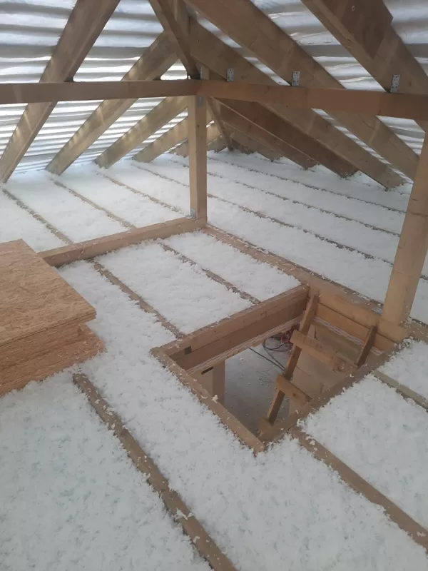Auksto bēņiņu siltināšana ar Knauf insulation Supafil Loft Pro